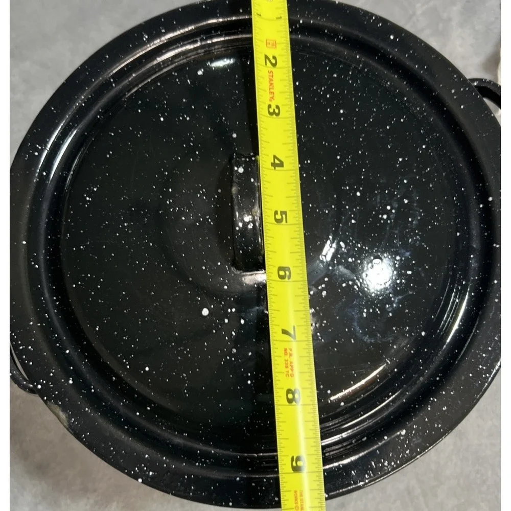 Enamelware Stock‎ Pot w/ Lid, Steamer Insert & Pan